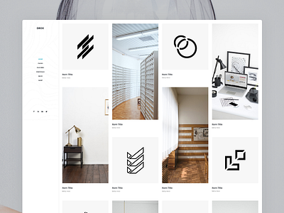 Drox - Portfolio Pinterest WordPress Theme animation app branding envato flat icon illustration minimal themeforest typography