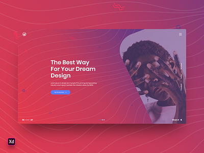 Hero Header - Adobe XD