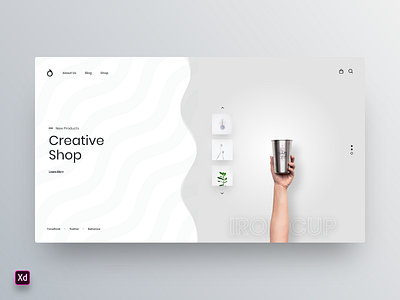 Hero Header landing page template animation branding envato illustration landing minimal typography unbounce vector web