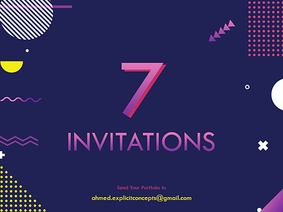 Dribbble Invitations ✌️ branding design dribbble invitations icon illustration landing typography ui unbounce vector web