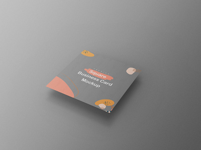 Square Business Card Mockup