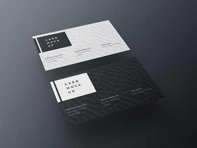 Business Card Mockup 3d card design envato typography ui web