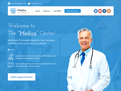 Medica - Medical Landing page