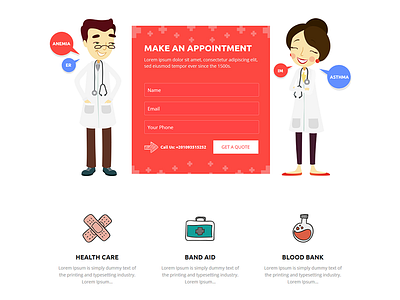 Medical - Medical Landing page conference ebook envato events gym instapage landing law themeforest travel web