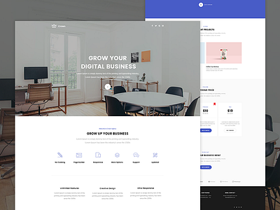 Crown - Agency Landing page crown envato themeforest unbounce