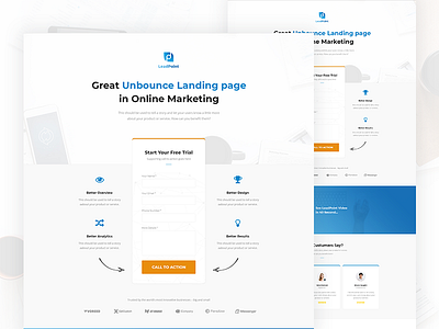 LeadPoint - Lead Generation Unbounce Landing Page Template envato landing page themeforest unbounce