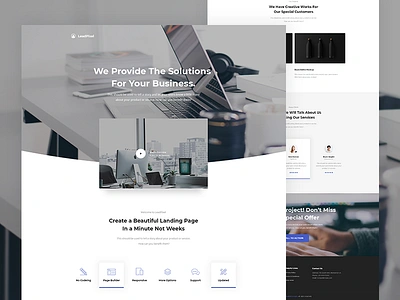 LeadPixel - Agency Unbounce Landing Page Template envato landingpage themeforest unbounce