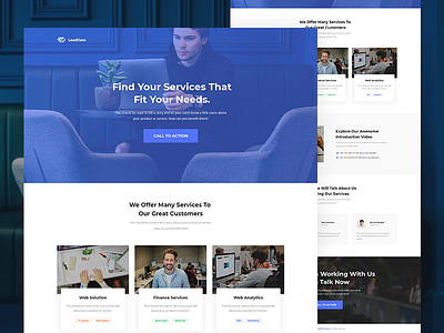 LeadData - Lead Generation Landing Page Template