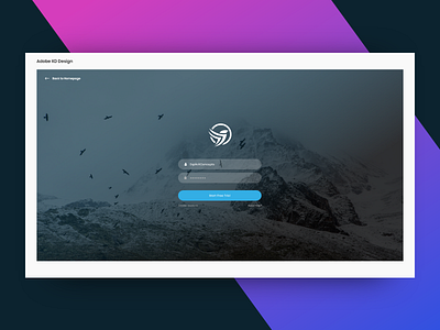 Login Page - Adobe XD adobexd animation branding crown design envato flat icon illustration landing lettering logo themeforest type typography ui ux vector web website