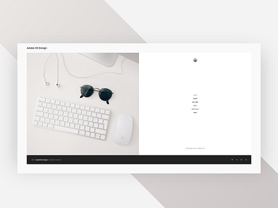 Split Homepage - Adobe XD