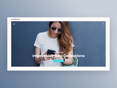 Ecommerce Landing Page - Adobe XD