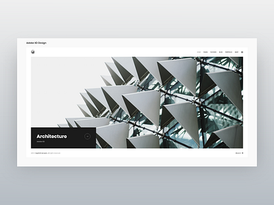 Architecture Portfolio - Adobe XD