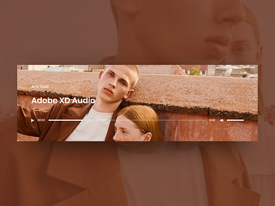 Audio Player Widget - Adobe XD