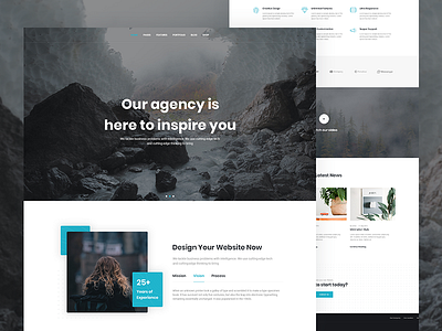 Drox - Agency Creative WordPress Theme app branding design envato icon illustrator lettering logo minimal themeforest typography ui ux web website