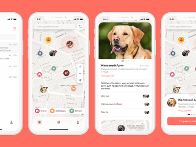 Gav Gav app clean design dog dogs pet pet care pets petshop social ui ux white