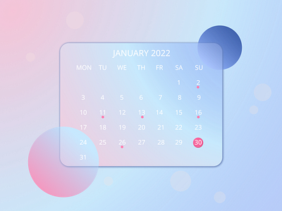 Job 3. Widget for the Calendar app. app design graphic design neomorphism ui ux web