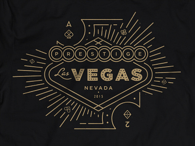 Prestige Conference Vegas 2015 branding cards conference gambling monoline prestige shirt vegas vintage wordpress