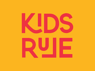 Kids Rule Outakes brand branding childrens design fun hospital kids logo medical typography