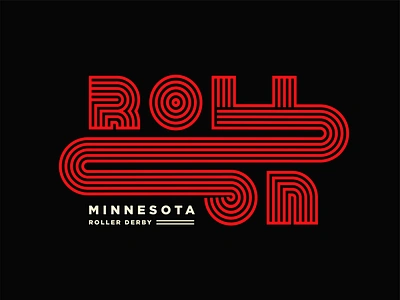 Roll On Shirt brand minneapolis minnesota roller derby roller skate shirt mockup shirts swag