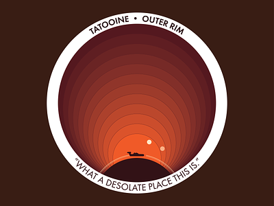 A Desolate Place design illustration logo minimalist vector