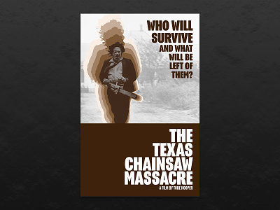 Texas Chainsaw Massacre Poster design movies poster typography vector