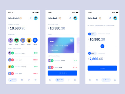 Wallet App Design