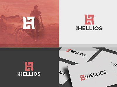 Logo Design for The Hellios alphabet game h hellios latter logo red