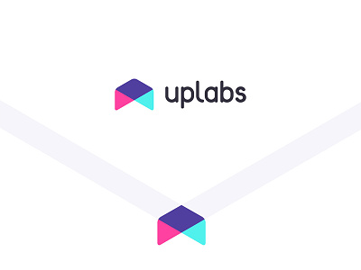 Uplabs Rebranding arrow branding colorful concept logo mokcup overlay up uplabs