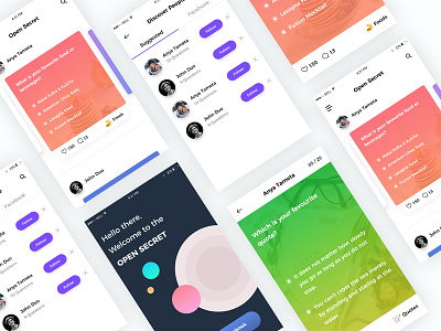 The Open Secret App by Mythics Design on Dribbble