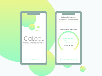 Calpal app concept design ui ux