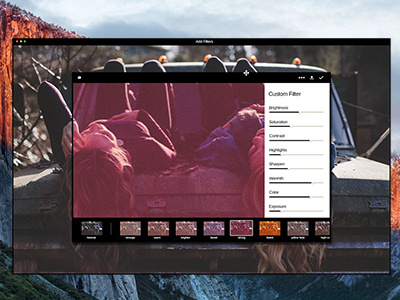 Photo Filter app for OS X
