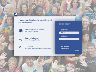 Facebook Homepage Concept