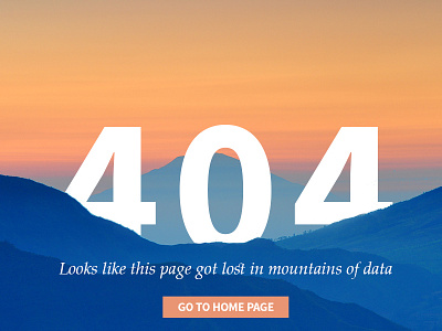 404 Error Page Concept challenge concept design error page ui