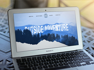 Outside Adventure design onepage ui web website