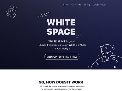 White Space design product saas service space ui ux website white white space