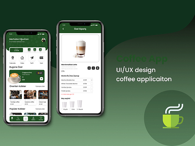 Coffe App 3d animation branding design graphic design illustration logo motion graphics ui vector