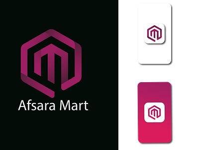 Afsara Mart | Gradient A+M Logo branding creative logo design gradient letter logo illustration letter a logo letter am logo letter m logo logo logo design mart logo modern logo online shop logo shop logo super shop logo vector