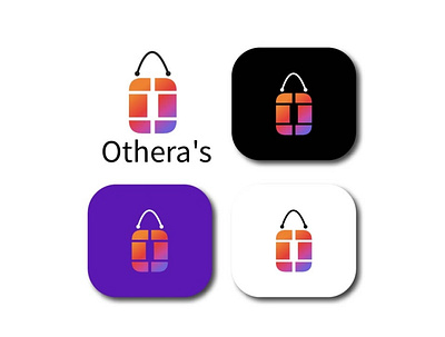 Othera's | letter O + shopping icon bag icon branding creative logo design illustration letter o logo logo design mart icon modern logo shoping icon vector