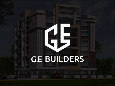 G.E Builders | G E monogram & modern logo concept branding builders logo creative logo design e letter g letter ge letter illustration logo logo design modern logo monogram logo real estate logo vector