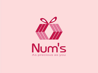 Num's Logo | Gift logo mark branding creative logo design gift company logo gift shop logo graphic design illustration logo logo design modern logo modernlogo vector