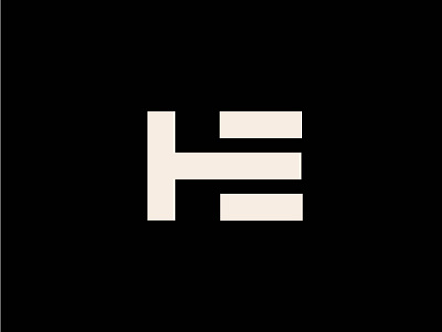Letter T + H + E Monogram logo