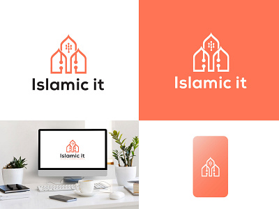 islamic it | tech logo concept brand logo branding company logo creative logo design digital logo islam it logo it logo logo logo design modern logo tech logo technology logo vector