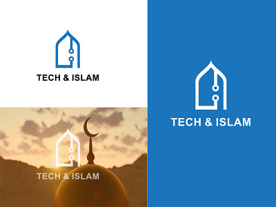 TECH AND ISLAM LOGO CONCEPT