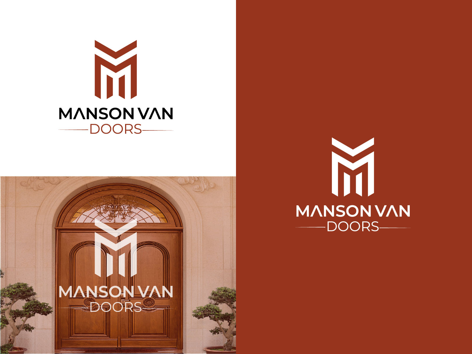 MANSON VAN DOORS FURNITURE BRAND LOGO by Rebeka Sultana on Dribbble