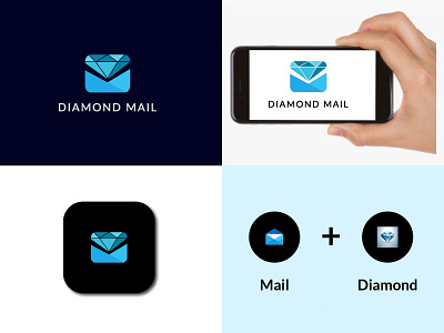 DIAMOND MAIL LOGO DESIGN