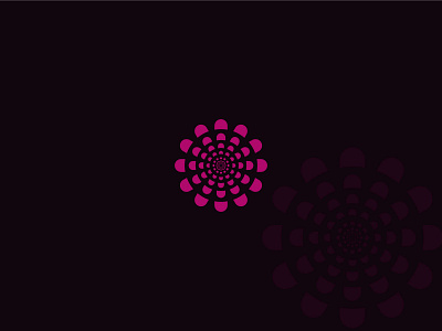 Abstract Flower circle logo design