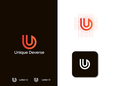 Unique Deverse | Letter U & D logo concept