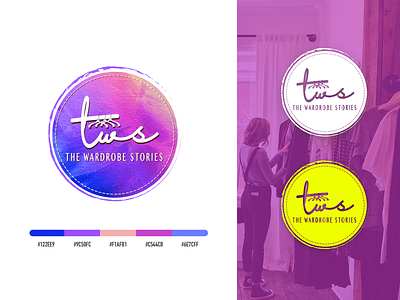 TWS LOGO branding design gradient illustration logo typography