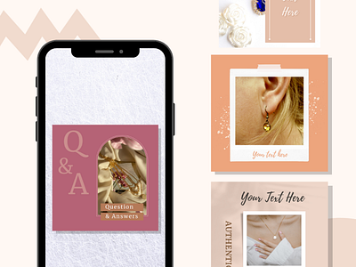 Pink Feed design diseño grafico feed instagram plantilla templates