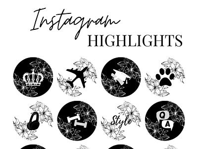 Instgaram Highlights branding graphic design highlights instagram marca social media